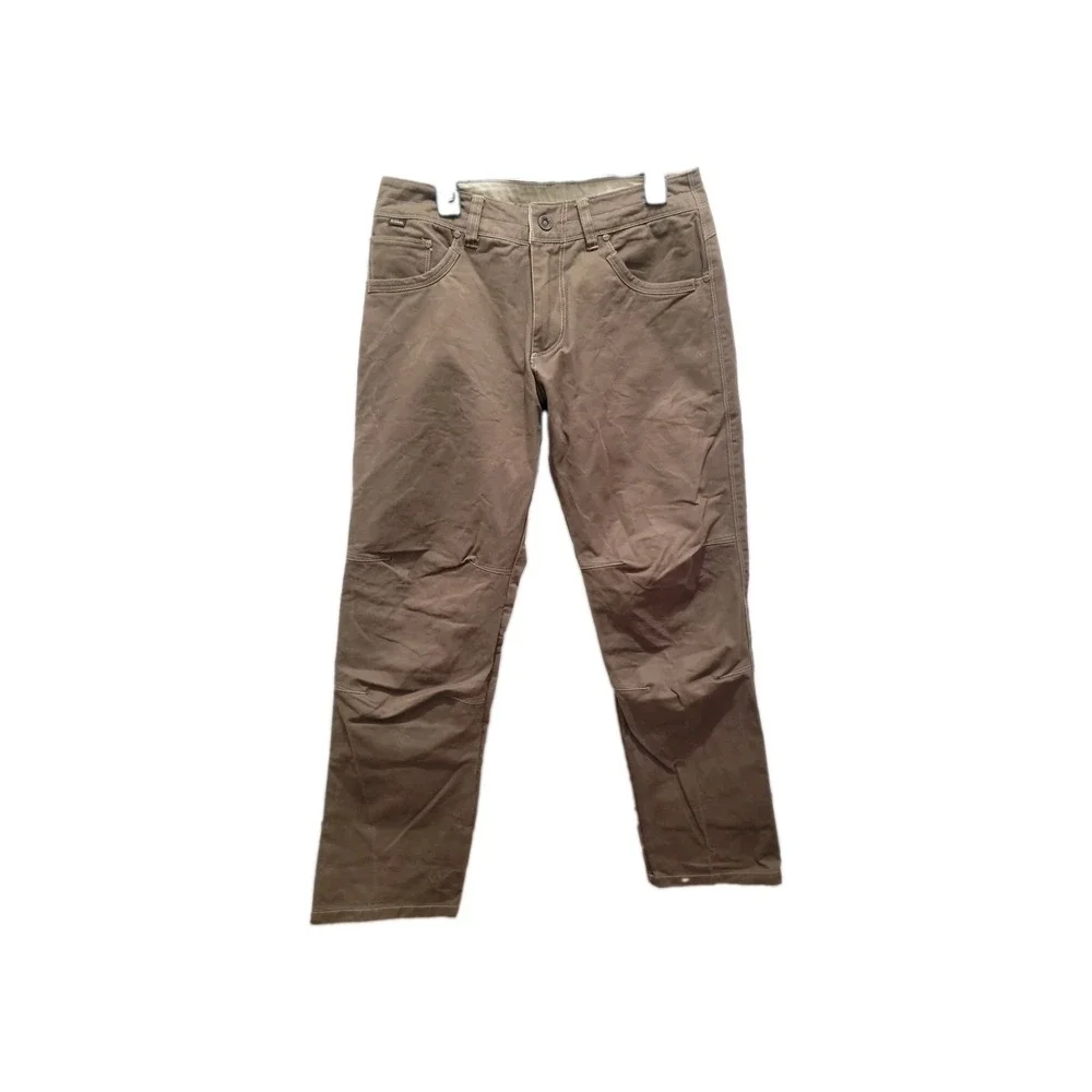 Kuhl Rydr Men's Vintage Patina Dye Brown Canvas Outdoor Pants Size 32x30 MINT